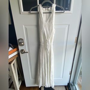 Lulu’s white halter maxi dress